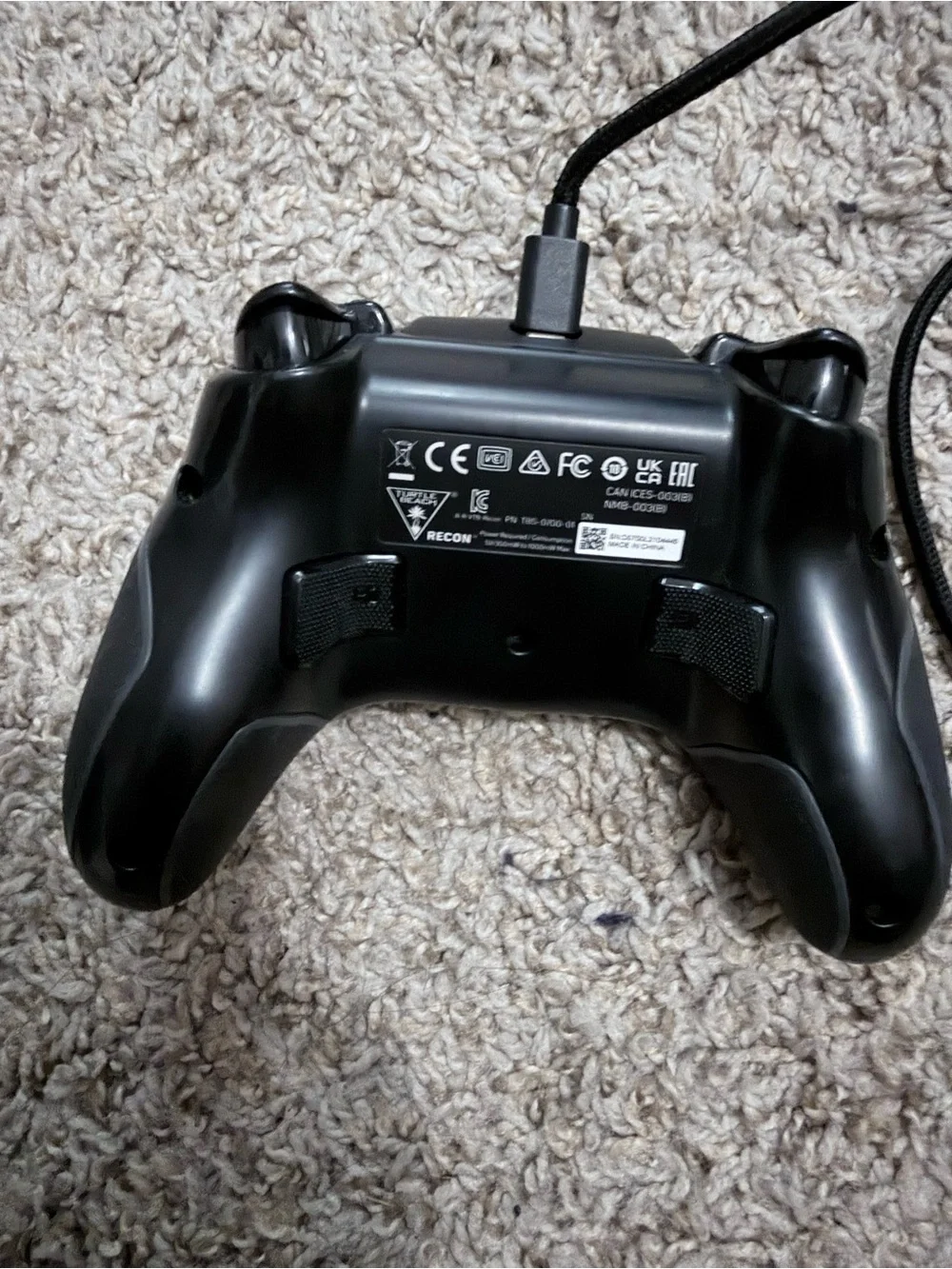 Wired Black Game Controller with USB for PC and Consoles
